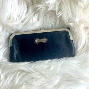 Leather Fossil clutch